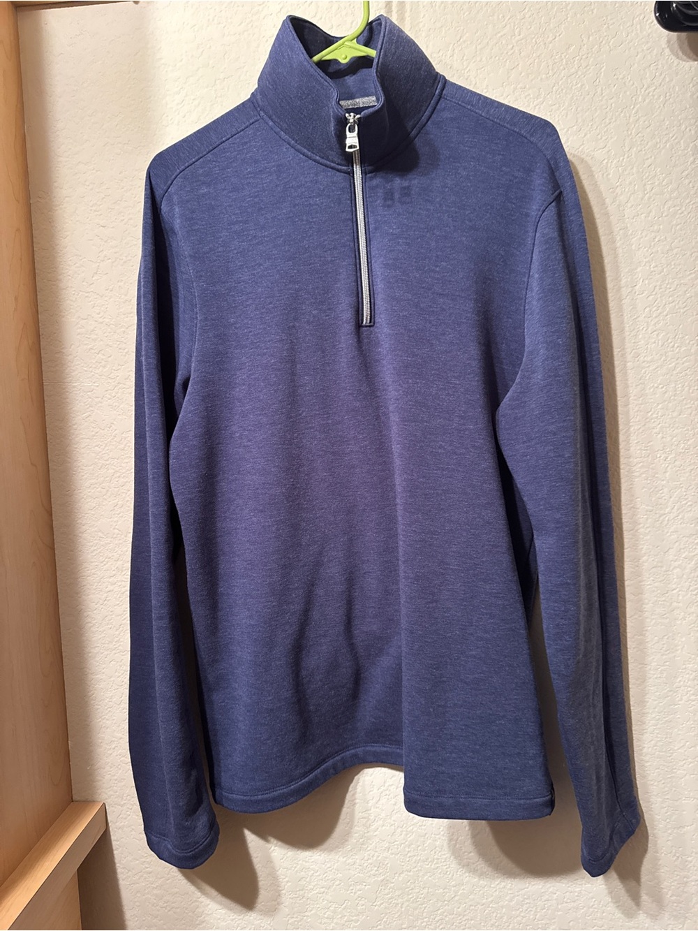 Banana Republic Polartec Quarter-Zip Thermal Sweater - Navy Blue - Large - Picture 1 of 3